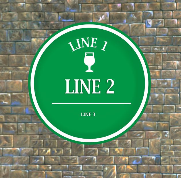 Bar Sign 3D Round, Man Shed Sign, Personalised Pub Shed Sign, Man Cave - Image 8