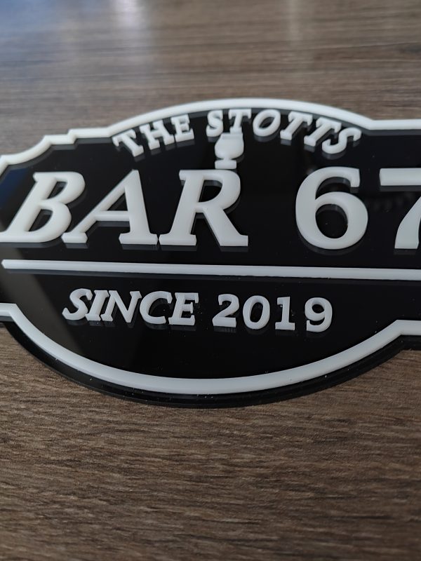 Bar Sign 3D Plaque, Man Shed Sign, Personalised Pub Shed Sign, Man Cave - Image 3