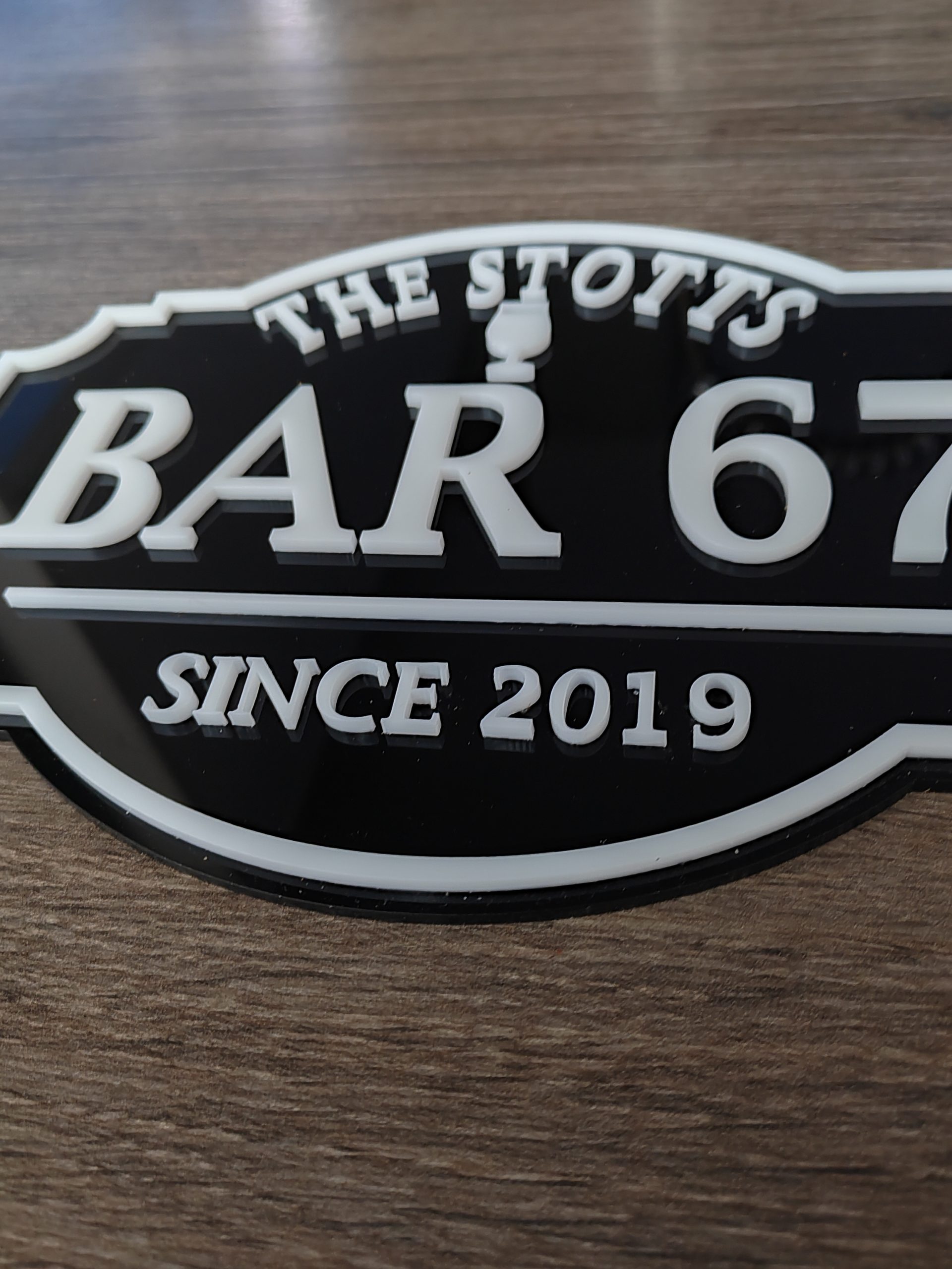 Bar Sign 3D Plaque, Man Shed Sign, Personalised Pub Shed Sign, Man Cave - Image 3