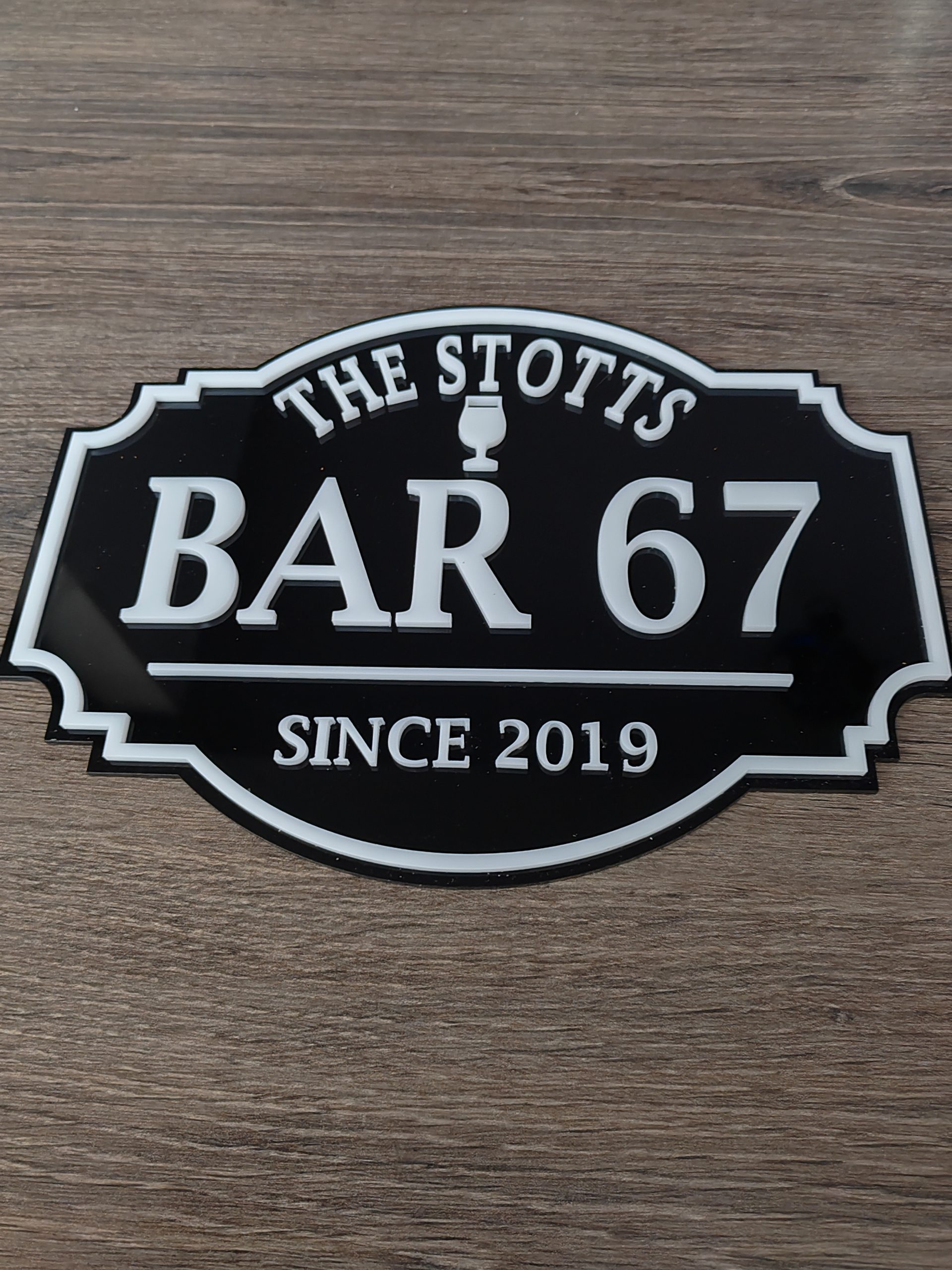 Bar Sign 3D Plaque, Man Shed Sign, Personalised Pub Shed Sign, Man Cave - Image 2