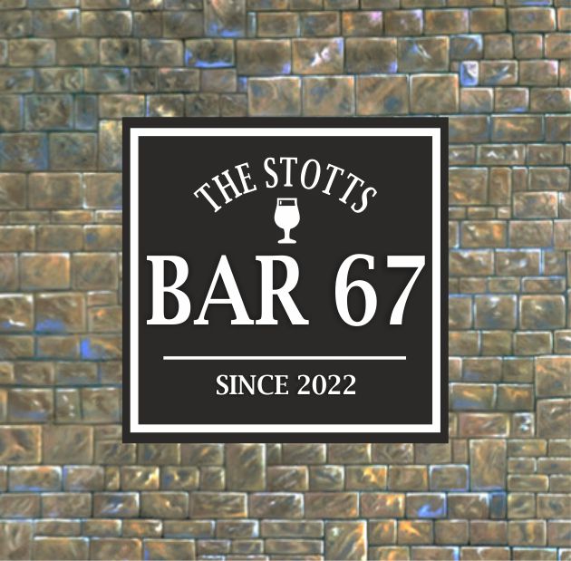 Bar Sign 3D Square, Man Shed Sign, Personalised Pub Shed Sign, Man Cave, Street Sign - Image 3