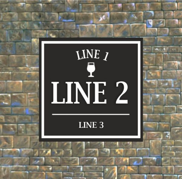 Bar Sign 3D Square, Man Shed Sign, Personalised Pub Shed Sign, Man Cave, Street Sign - Image 9