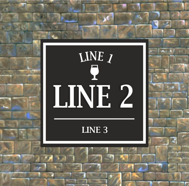 Bar Sign 3D Square, Man Shed Sign, Personalised Pub Shed Sign, Man Cave, Street Sign - Image 9