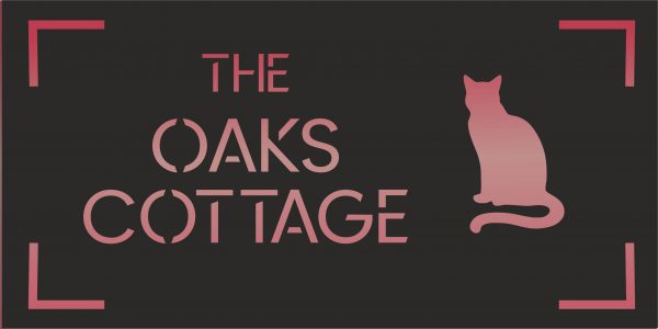 Cat House Sign Laser Cut Personalised, Custom House Names and Numbers 300x150mm, Modern Address Plaque - Image 3
