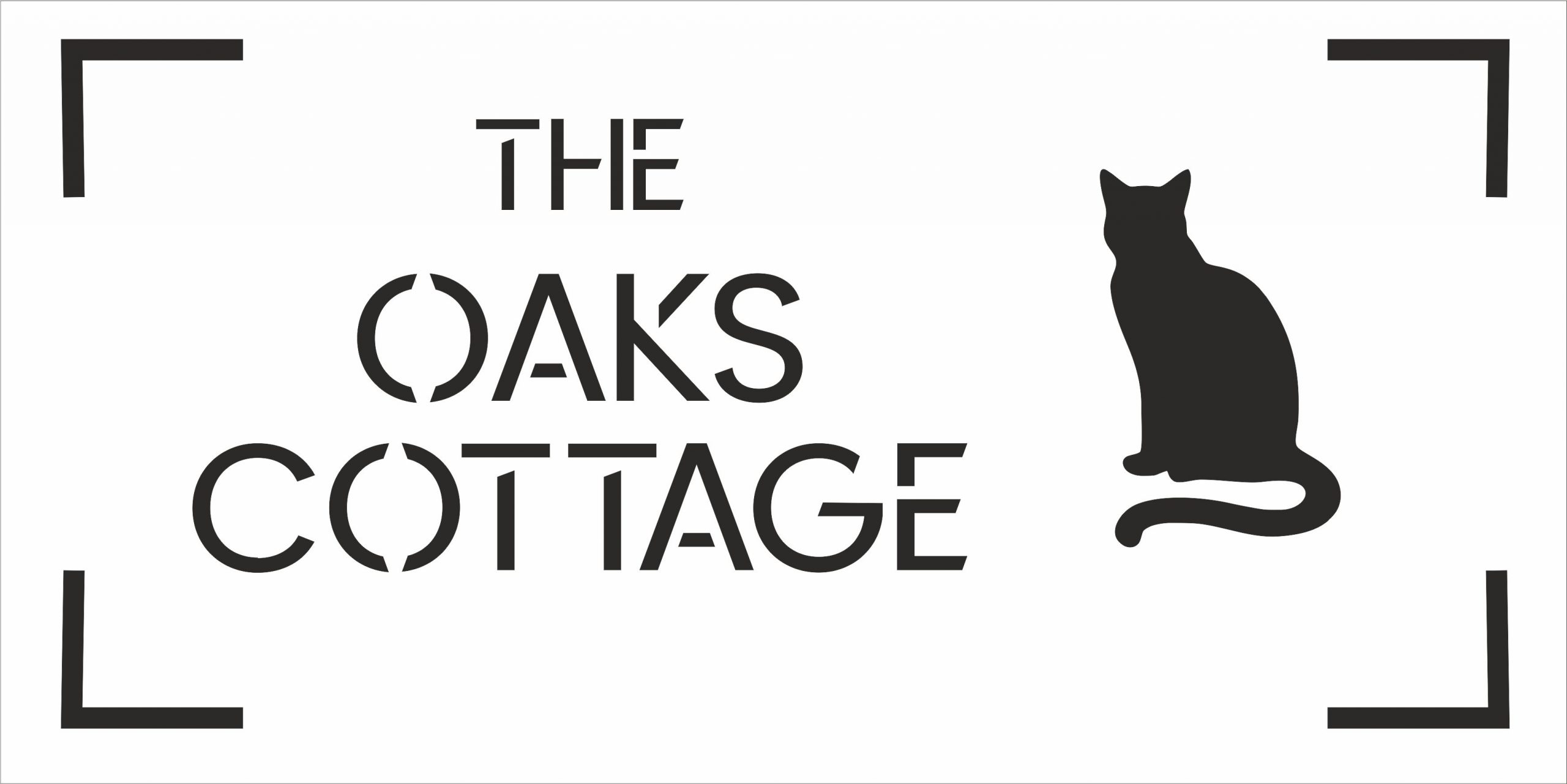 Cat House Sign Laser Cut Personalised, Custom House Names and Numbers 300x150mm, Modern Address Plaque - Image 2