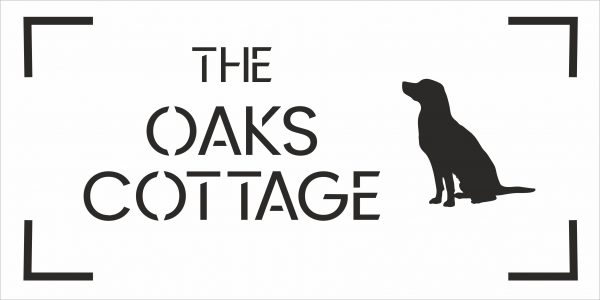Dog House Sign Laser Cut Personalised, Custom House Names and Numbers 300x150mm, Modern Address Plaque - Image 2