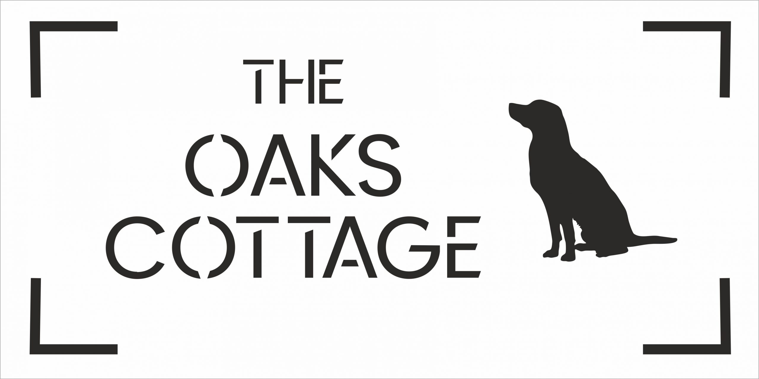 Dog House Sign Laser Cut Personalised, Custom House Names and Numbers 300x150mm, Modern Address Plaque - Image 2