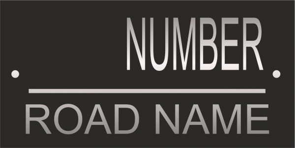 House Sign Laser Cut Personalised, Custom House Names and Numbers, Modern Address Plaque - Image 2