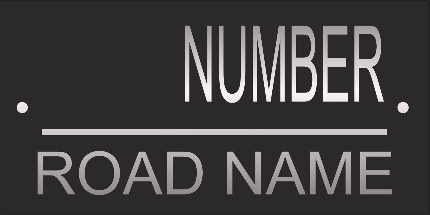 House Sign Laser Cut Personalised, Custom House Names and Numbers, Modern Address Plaque - Image 2