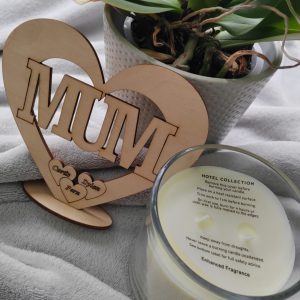 Mother's Day Sign, Mum Birthday Plaque, Freestanding Mum Wooden Gift
