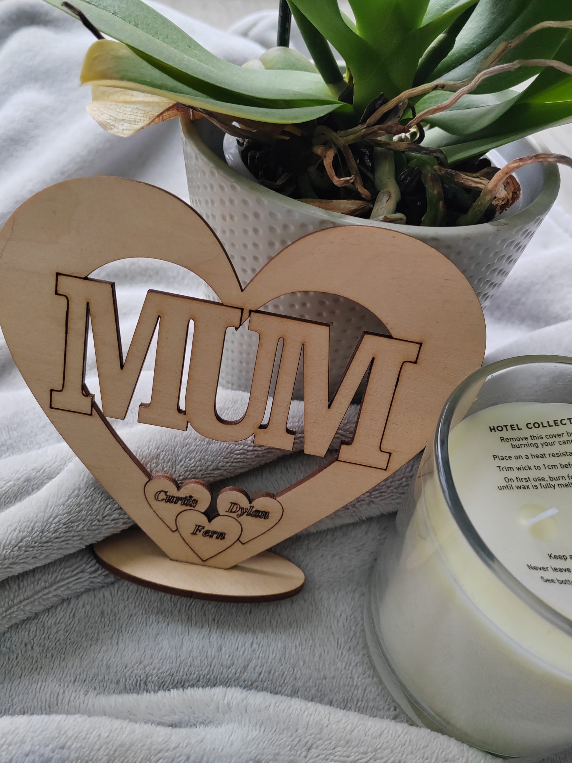 Mother's Day Sign, Mum Birthday Plaque, Freestanding Mum Wooden Gift - Image 5